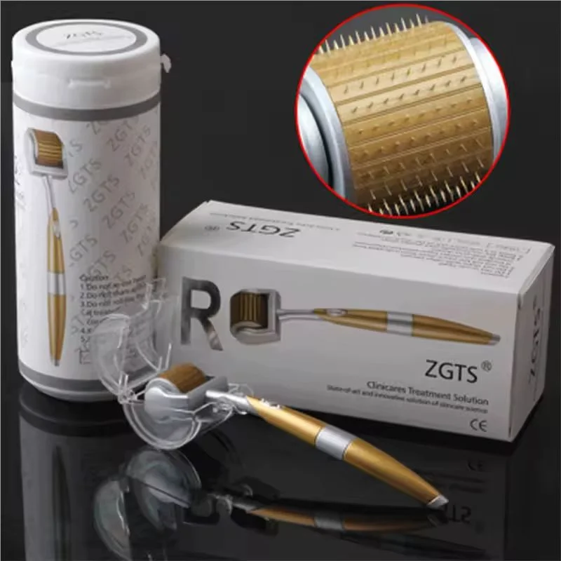 ZGTS 192 Derma Roller, Sistema de Microagujas de Titanio, Dermaroller, Derma Roller Mesoterapia para Cuidado Facial, Microneedling