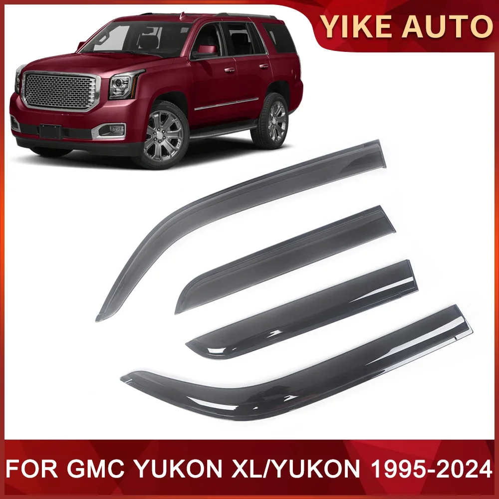 

Оконный козырек для GMC YUKON XL YUKON 1995-2024, дверной козырек, защита от ветра, солнца, дождя, боковые окна, ветровые дефлекторы, автозапчасти