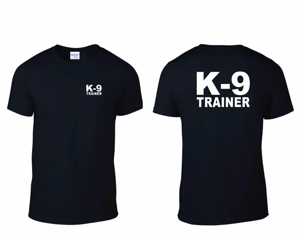 New Fashion Men'S T-Shirts Short Sleeve K-9 Trainer Black T-Shirt S-3Xl Customized Tee Shirts Custom Aldult Teen Unisex Classic