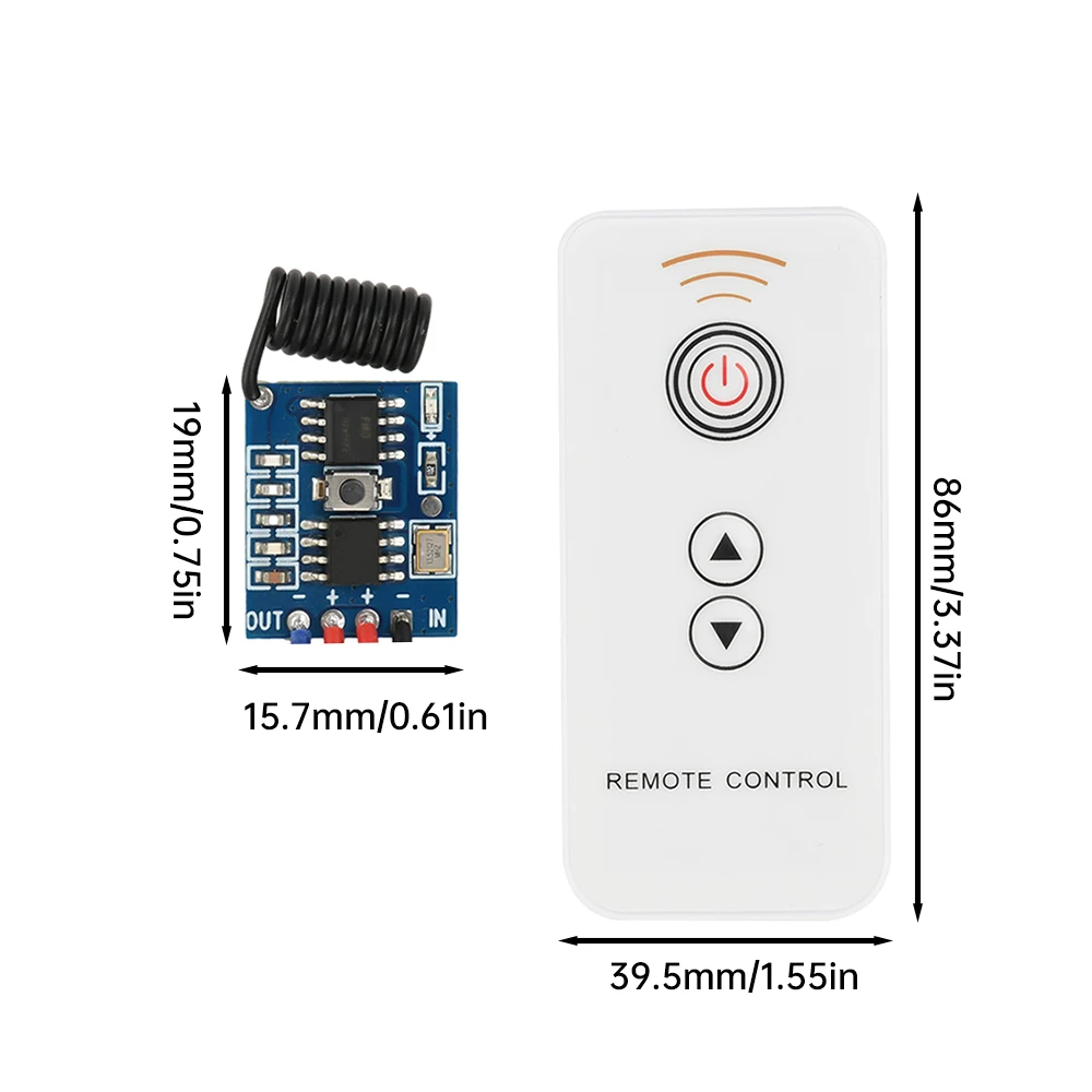 40W DC3.3-24V Migające światło Moduł przyciemniania światła oddechowego z przełącznikiem zdalnego sterowania 433 MHz