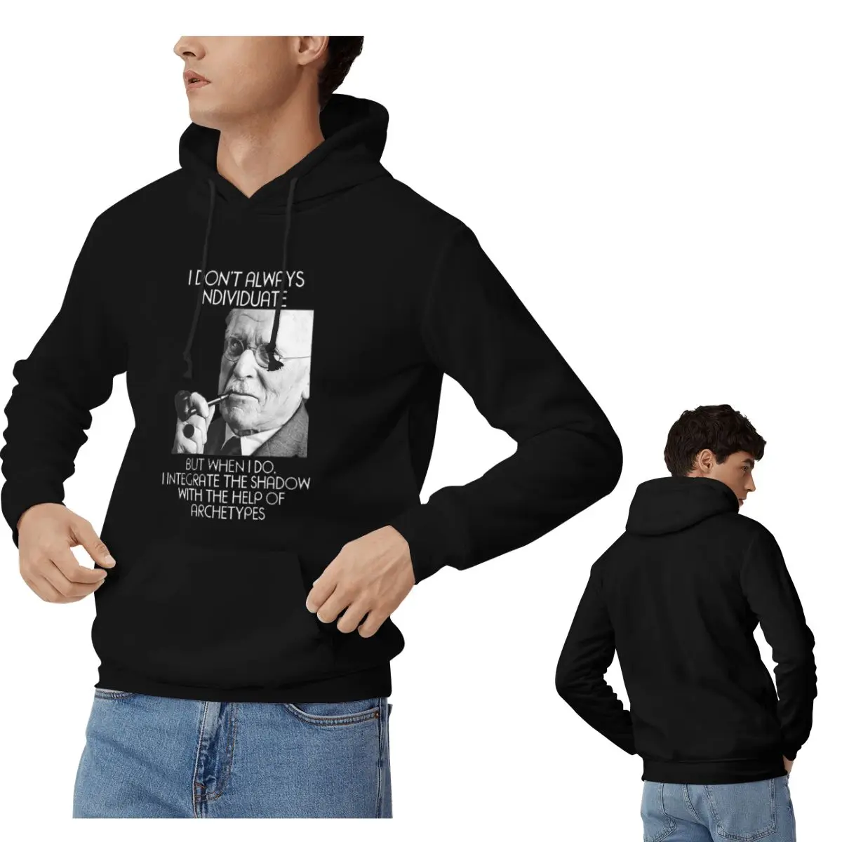 

Carl Jung - толстовки с капюшоном для мужчин и женщин, повседневный пуловер, толстовка в стиле Харадзюку с длинными рукавами и капюшоном, осень-зима