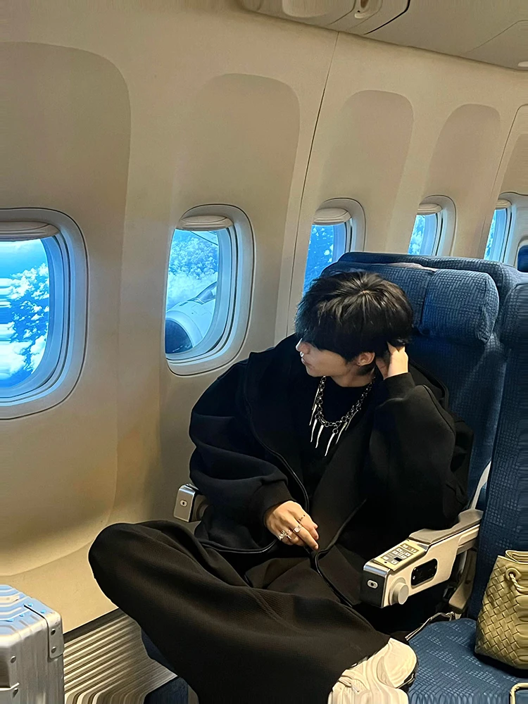 

Утепленная толстовка-худи Bla Thiened для мужчин, осенне-зимняя, модная, в американском ретро-стиле, с двойной молнией, парные свитшоты