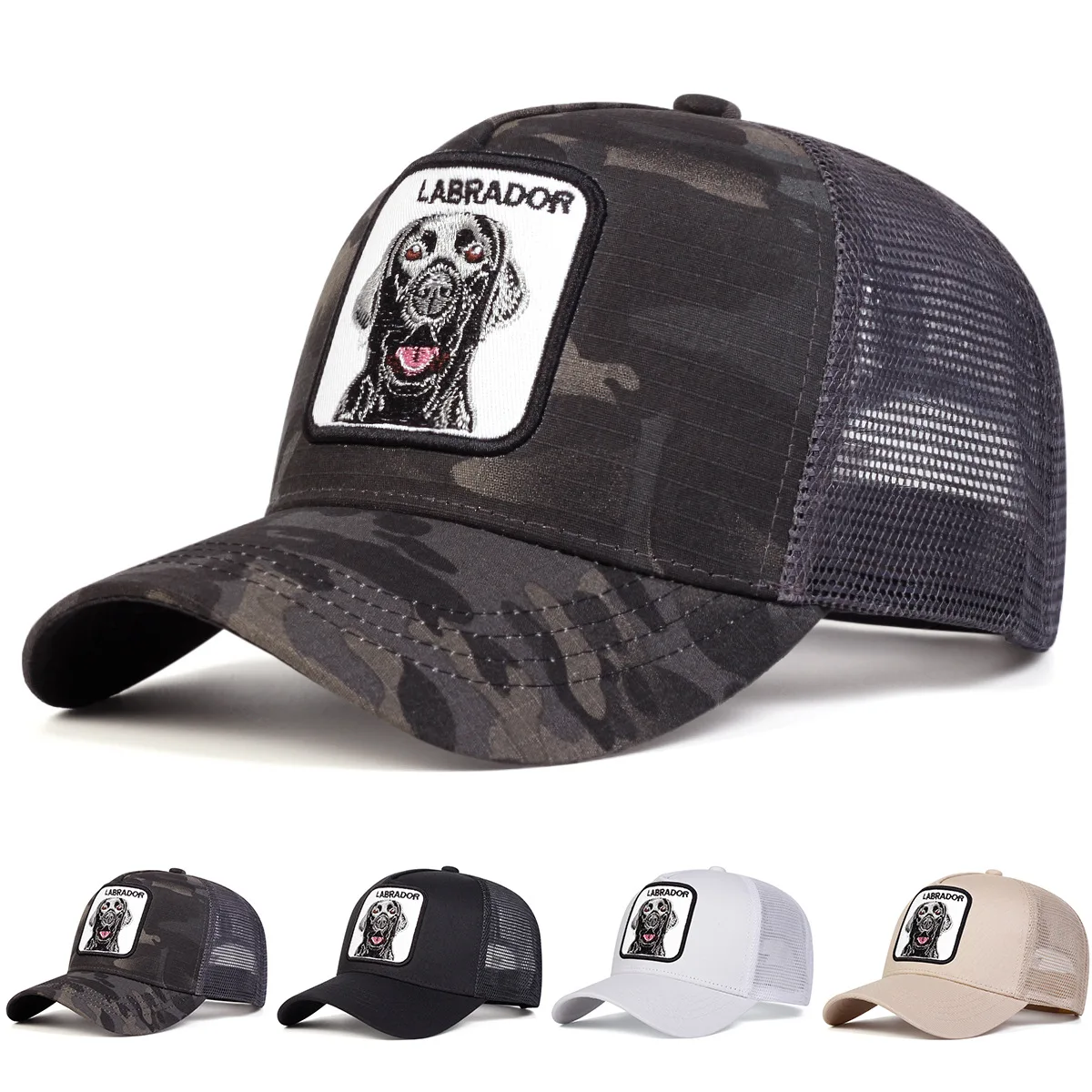 Unisex LABRADOR Dog Embroidery Baseball Net Caps Spring and Summer Outdoor Adjustable Casual Hats Sunscreen Hat Sports Cap