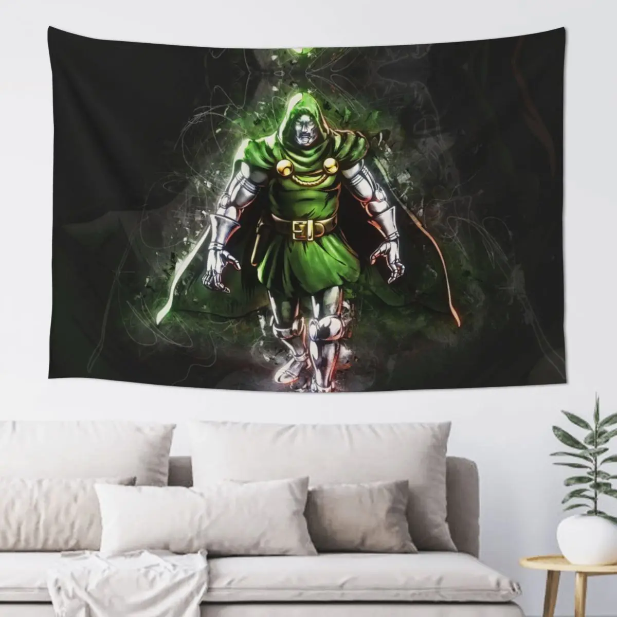 Wall Art Doctor Doom Hanging Carpets MARVEL Super Hero Party Backdrop Dormitory Gifts Birthday Gift Wall Tapestry