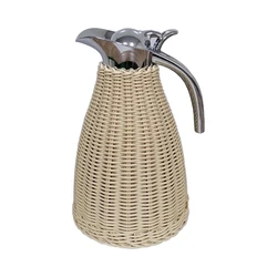 Lightweight And Portable For On Go In Rattan Thermos Tea Carafe Coffee Thermal Carafe High-capacity