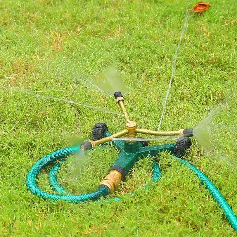 

Irrigation Sprinkler Gardening Sprinkler 360-degree Automatic Rotation Garden Watering Cooling Lawn Sprinkler Swing Arm