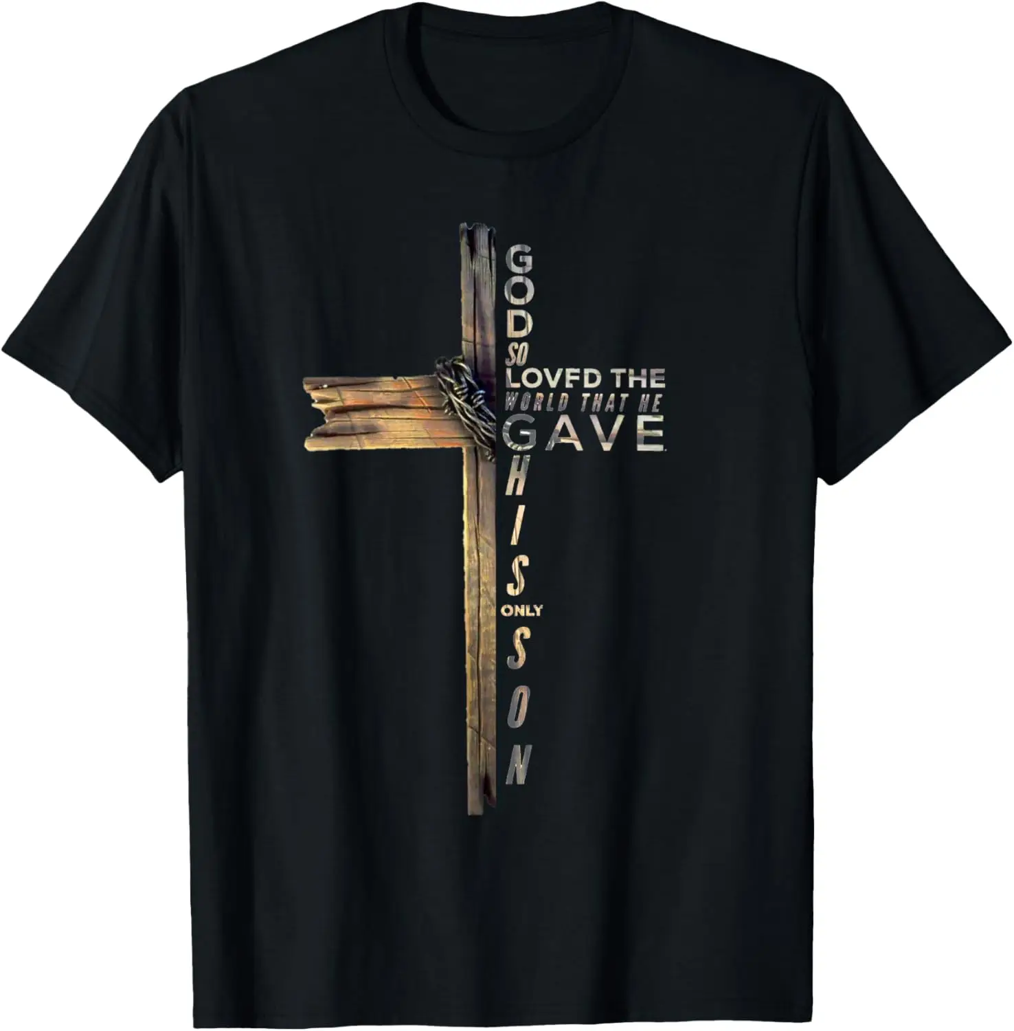 

Футболка с Библией «Христианский крест» John 3:16