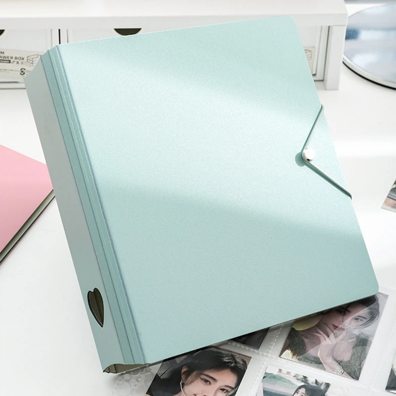 9 Grids Loose-leaf Photo Album for Kpop Idol Card Collection Book A4 Large Capacity Family Photo Binder Album Storage Card Album
