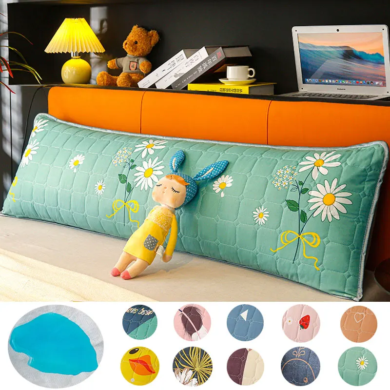 

Cartoon Soft Long Body Pillowcase for Couple Double Quilted Waterproof Pillow Covers Body Sleep Pillowcase Home Decor Cushion