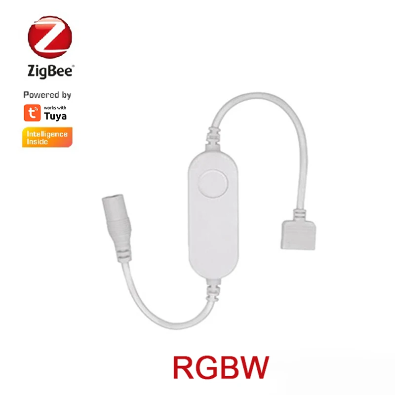 Tuya 3.0 Zigbee Smart RGBW Light Strip 5-24V LED RGBW Controller Wokr With Zigbee Gateway Smart Life Alexa Google Home