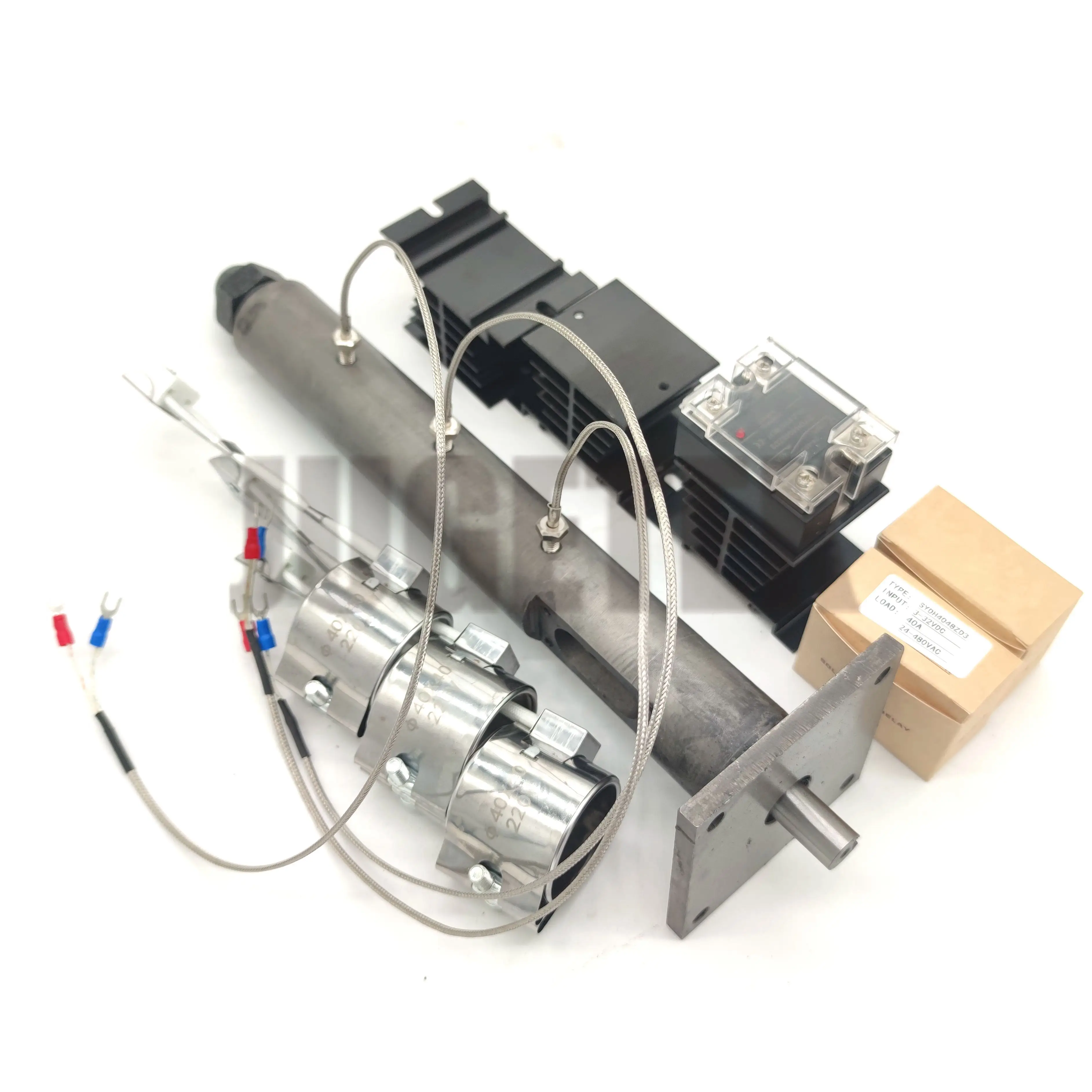 20mm Dia Extruder Screw Kit with Temperature Control System Band Heaters Solid-State Relay PID Temperature Controller