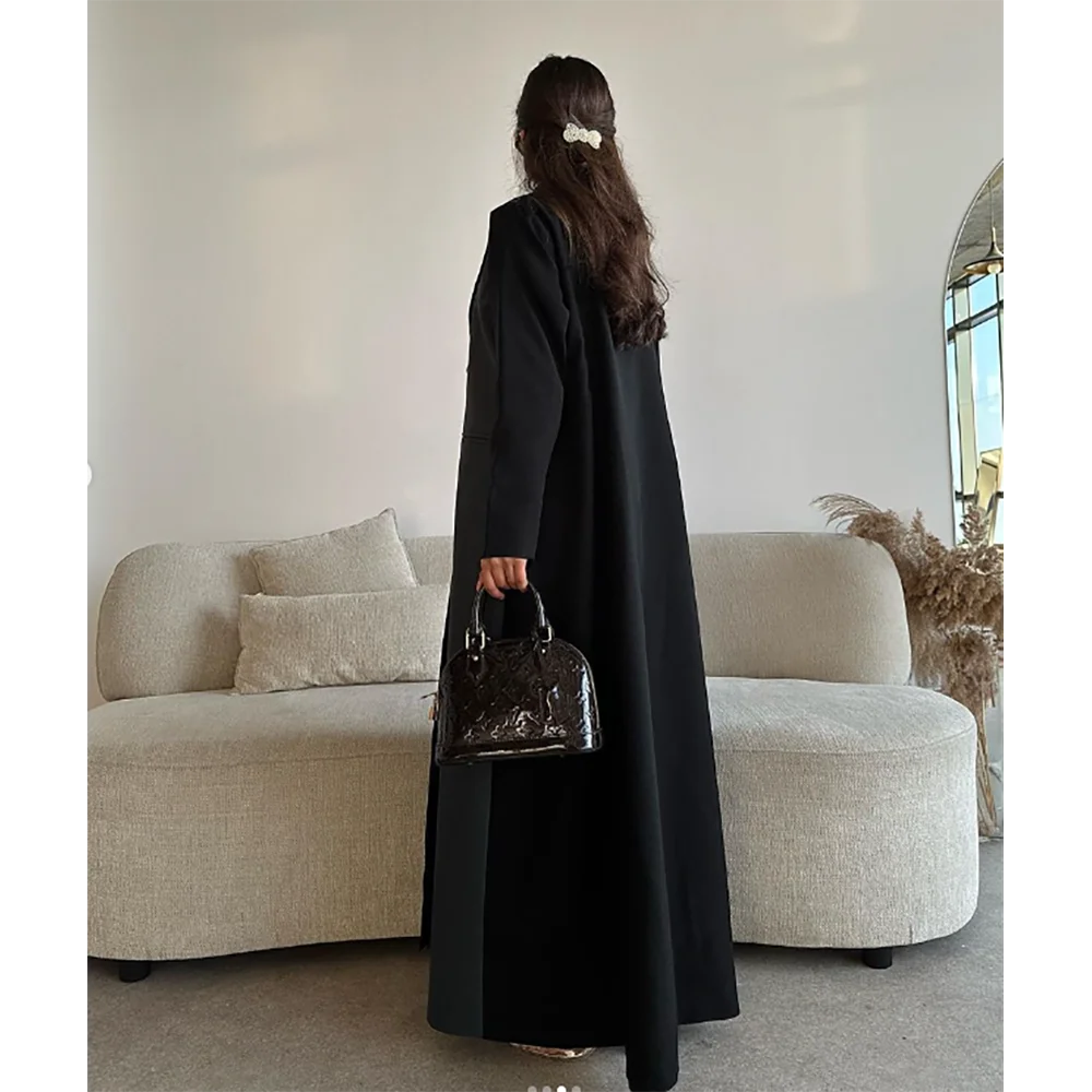 Abaya-Blazer en patchwork pour femme, Robe musulmane, Veste pour femme, Confortable, Mode, Nouveau, Une pièce