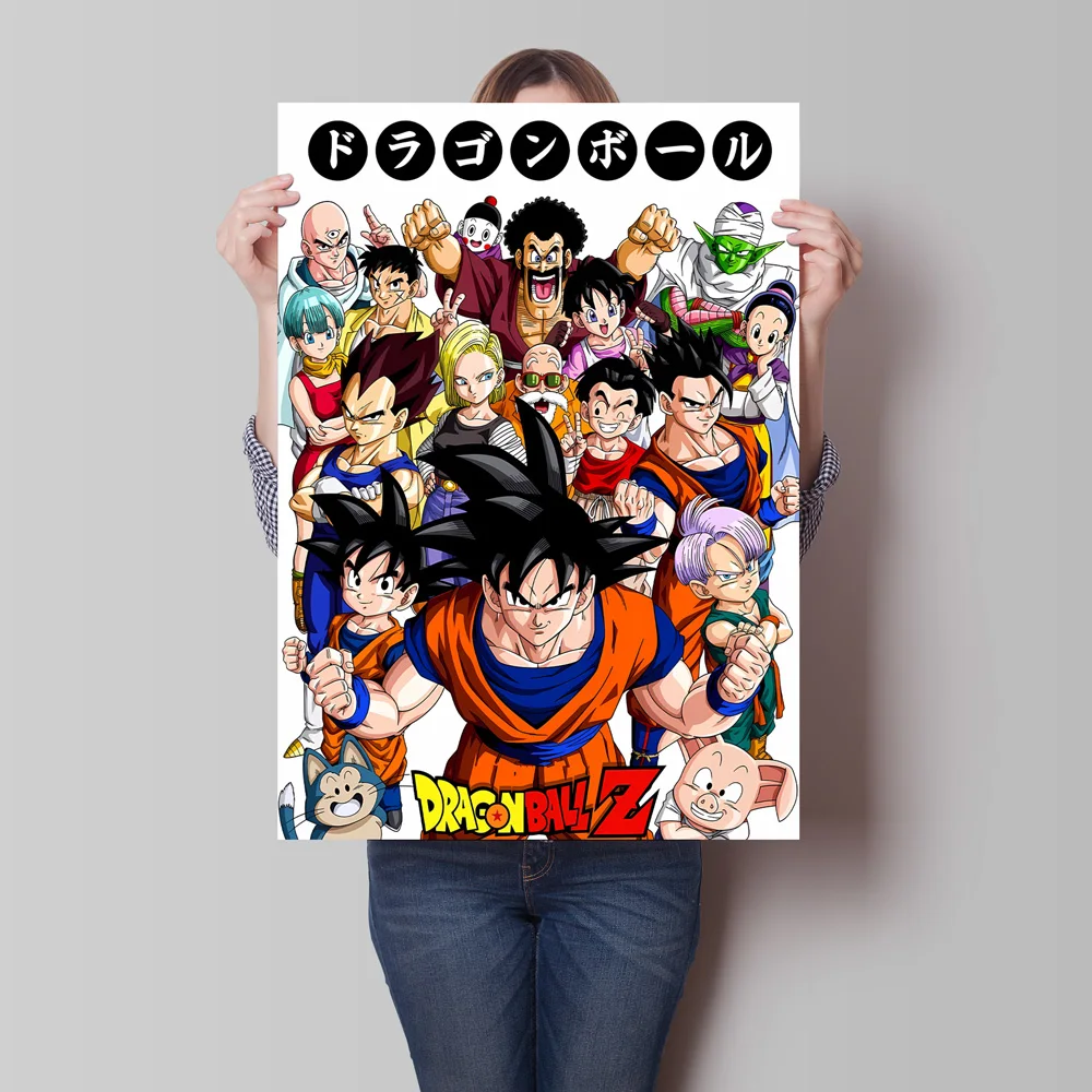 Hohe Qualität Leinwand Wand Kunst Dragon Ball Gohan Broly Hd Poster Drucke Klassische Action-figuren Cartoon Bild Dekoration Malerei