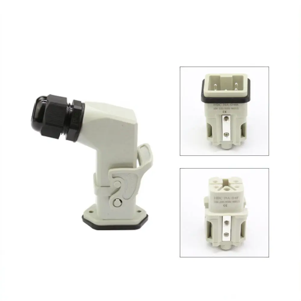 Industrial Heavy Duty Connector HA Series Rectangular Electrical Plug For Aozun 4 5 6 8 Pole Power Wiring Equipment Automation