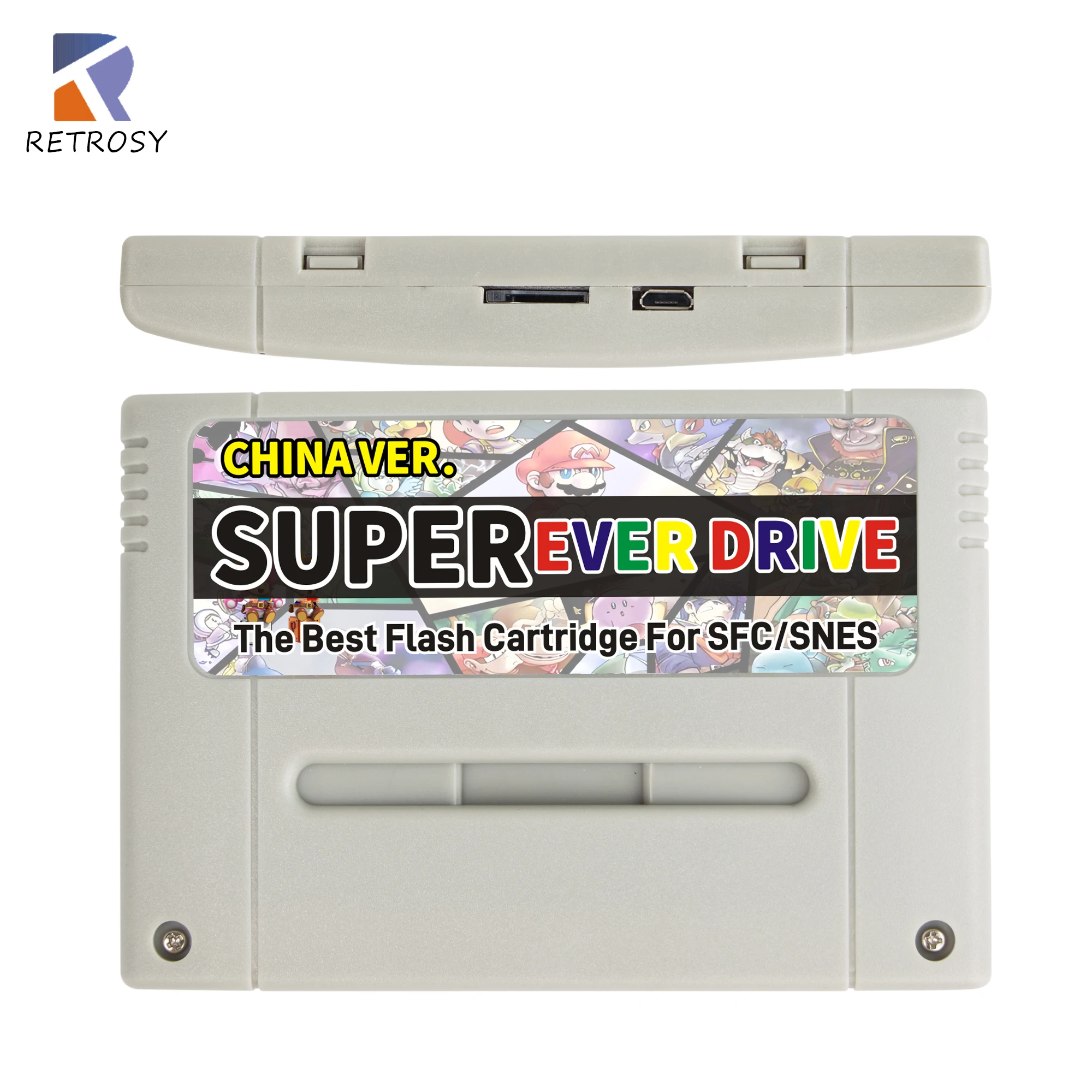 Super Everdrive 1000 in 1 SNES SFC V1 Game Cartridge Flash Card For Super Famicom 16 bit US/EU/JP Version Video Game Console