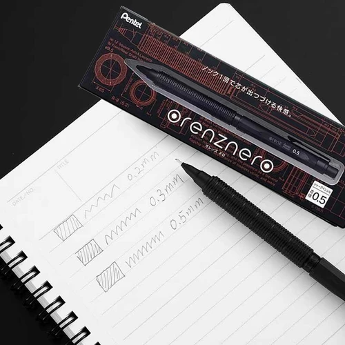 Imagen 2 del producto Pentel Lápiz Profesional ORENZNERO 0.2 | 0.3 | Lápices de actividades de eyección de plomo automático de baja gravedad de 0,5 mm Suministros de dibujo precisos