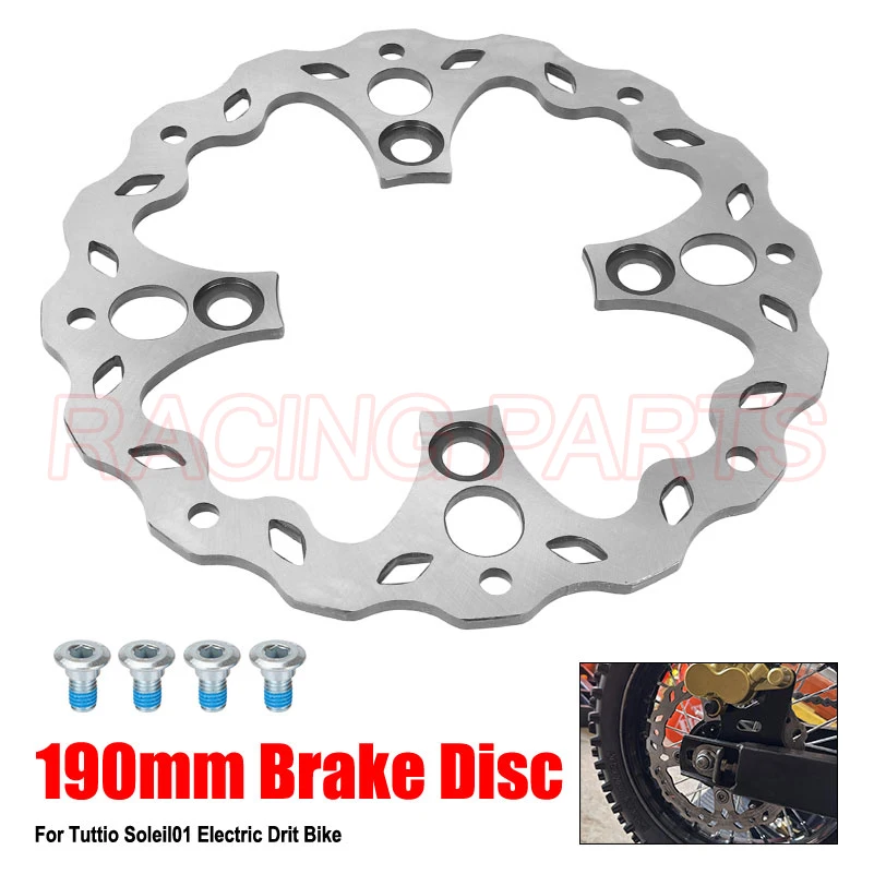 Electric Dirt Bike Brake Disc Rotor Compatible Fit for Tuttio Tutti Soleil 01,  Front/Rear Universal Fit