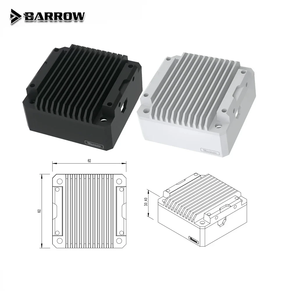Barrow Pump Refit Armor Special Aluminum Heatsink Top Kit For DDC 3.2 Pump， Black,Silver ,White DCHL-V3