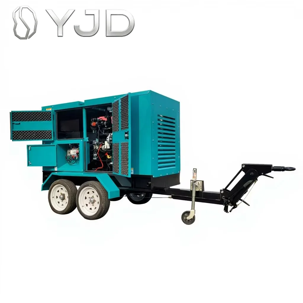 125KVA Silent Trailer Type Canopy Diesel Generator Set 100KW Auto Start Sound Proof Water Cooled BC Model