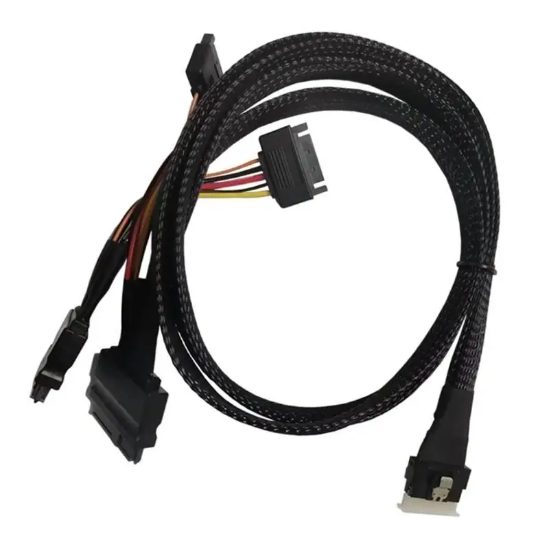 

652F Durability SFF8654(8i) to 2SFF-8639 NVME Data Cable Adapter Cable for Works