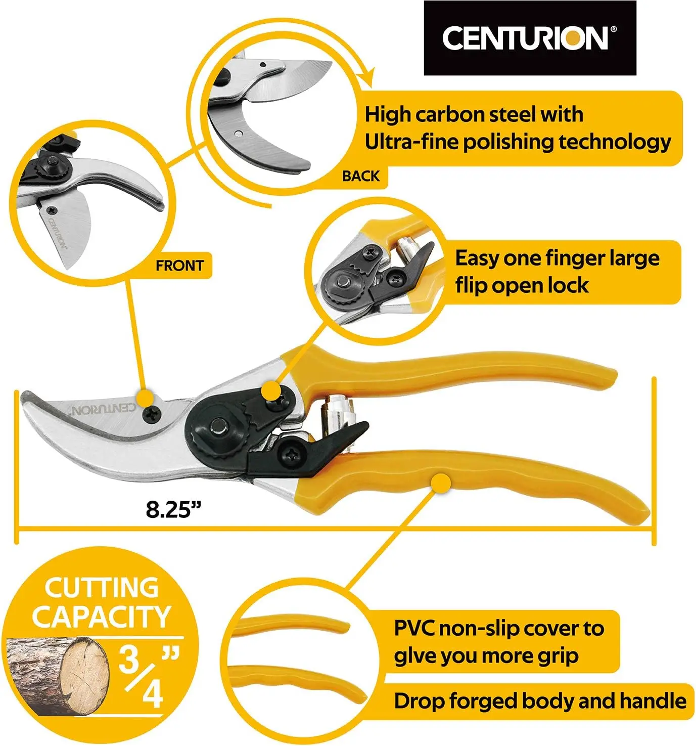 ชุดกรรไกรตัดกิ่งไม้แบบ 3 ชิ้น สำหรับงานหนัก เหมาะสำหรับดูแลต้นไม้ พุ่มไม้ และไม้เลื้อยในสนามหญ้า สวน และลานบ้าน เหมาะสำหรับการทำสวนทั้งในร่มและกลางแจ้ง