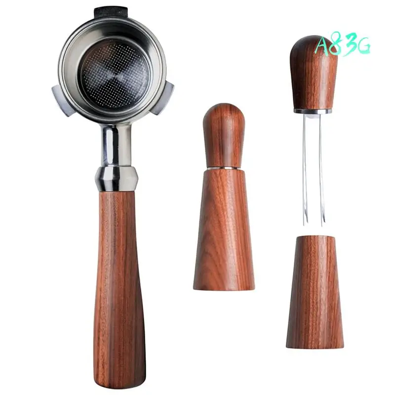 Бездонный портафильтр A83G-54 мм в сочетании с инструментом Wdt — усиление заваривания эспрессо, сменная корзина для фильтра, замена кофе