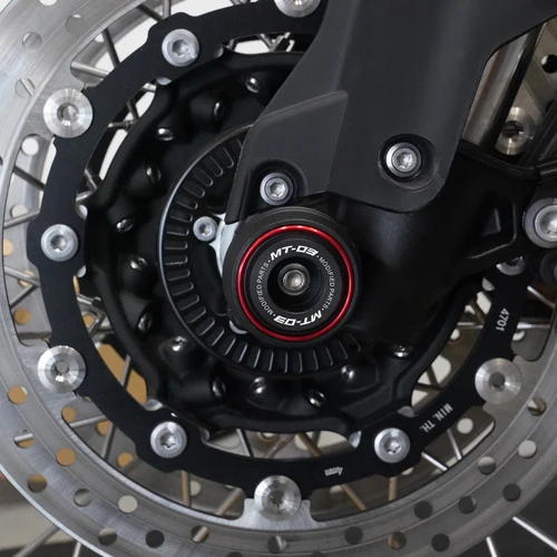 Imagen 2 del producto Para YAMAHA MT03 MT 03 MT-03 2015-2024 2025 2026 motocicleta eje de rueda delantera trasera horquilla Protector contra choques Pad MT03 Accesorios