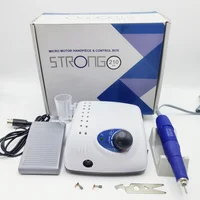 Máquina de uñas profesional 65W STRONG 210 Micro Host + nueva versión 40000RPM fuerte 105L máquina pulidora de uñas eléctrica