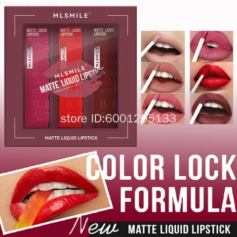 매트 리퀴드 립스틱 세트 벨벳 립 글로스 방수성 오래 지속되는 스틱 컵 립글레이즈 미스트 얼룩 방지 립 얼룩 립 아이콘