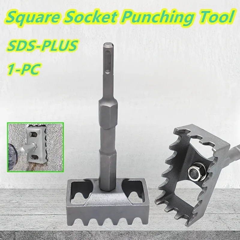 

Box Hole Cutter – SDS-Plus for Concrete, Rotation Only, w/ Round Shank Adapter