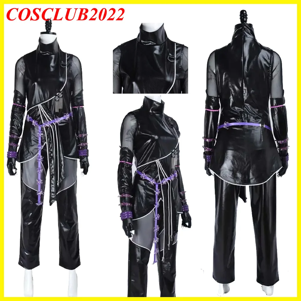 

Disguise Mira Cosplay Black Jumpsuit Group Girls Costume Demons Cartoon TV Hunters Fancy Women Bodysuit Outfits Halloween Suit