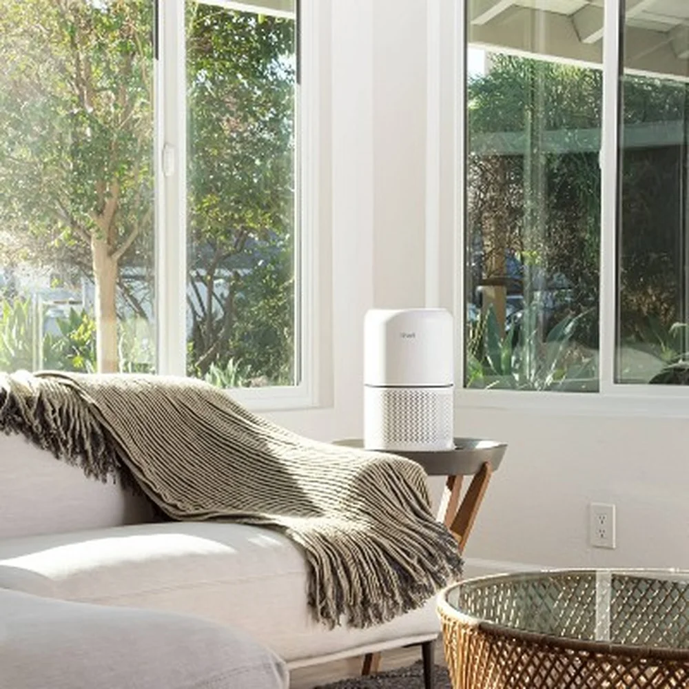 منقي الهواء الذكي 8 إعدادات، ترشيح 3 مراحل، تشغيل هادئ، غرف متوسطة مثالية، 300-500 قدم مربع، تغطية الهواء النقي في أي وقت