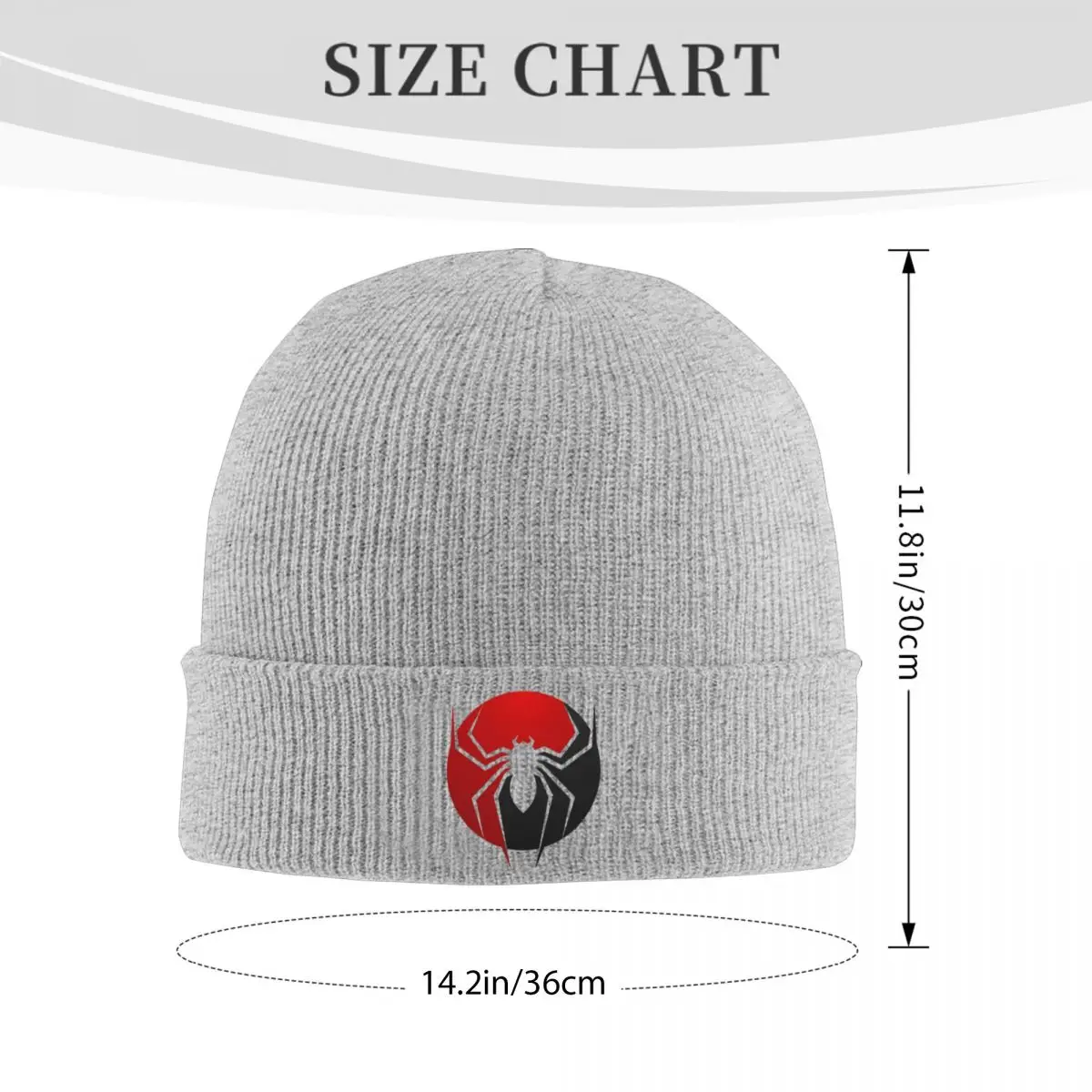 Spider Logo Beanie Hats Fashion Caps Men Women Outdoor Sport Knitting Hat Spring Printed Elastic Beanie Hat