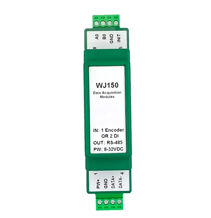 RS485 1Channel  Encoder Pulse Signal Counter or 2ch DI High-speed Counter Modbus RTU Module