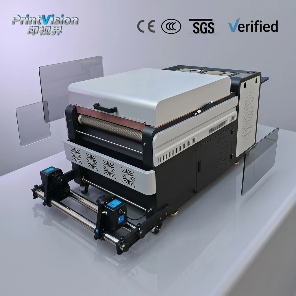 High Speed 60cm DTF Powder Shaker Dryer with Odor Smoke Purifier, Fully Automatic 24 Inch Film Shaking Machine