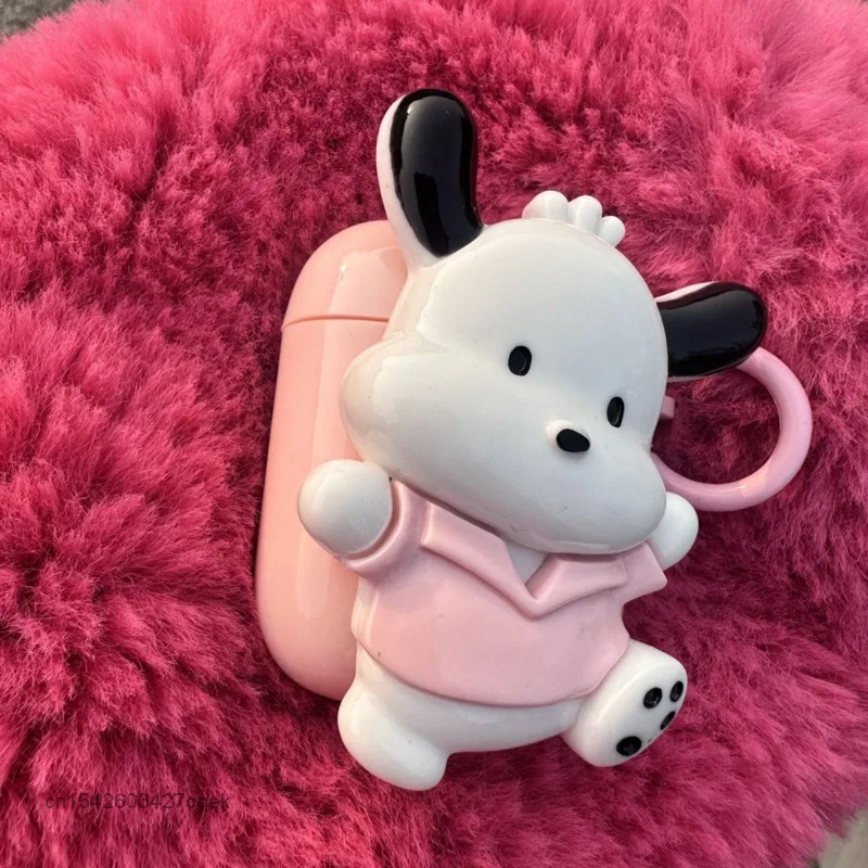 산리오 귀여운 3D 만화 실리콘 무선 블루투스 헤드셋 케이스, 에어팟 1, 2, 3 세대 프로 소프트 헤드셋 케이스에 적합