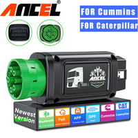 ANCEL HD100 Bluetooth Diesel Heavy Duty Truck Diagnostic Tool 9/12 Pin All System DPF Regen for Cummins Caterpillar Scanner