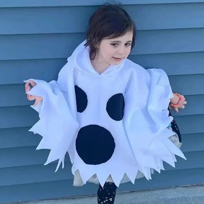 Halloween Children Costume Funny Horror Cosplay Dress Halloween Up Girls Ghost Clothes Boys Cartoon Anime Children Witch Cloak
