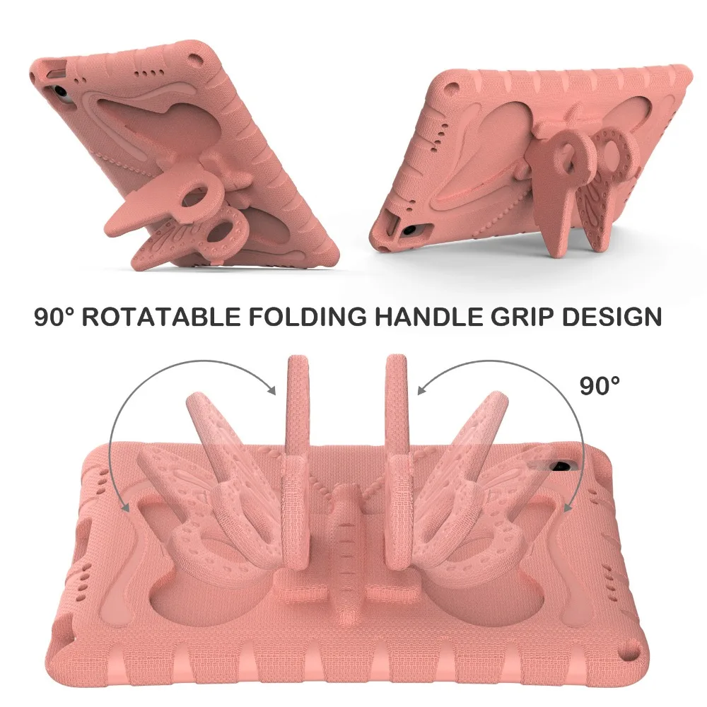 NOWE etui EVA Kids Butterfly Stand Case do tabletu Samsung Tab A11+A9+Plus 11"SM-X210 X216B, pokrowiec na tablet Tab A11/A9 8.7"X110/X115 Funda+Strap — zdjęcie produktu 4
