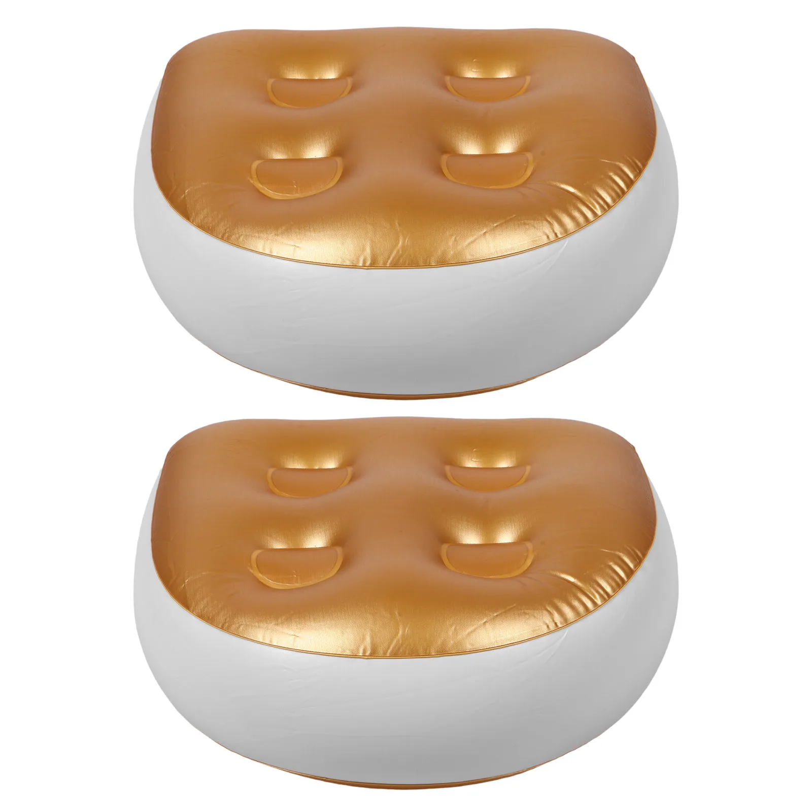 

2Pcs Inflatable Hot Tub Seat Cushion Premium Thick Skin-Friendly Material Easy Inflation Deflation 6Inch Height Boost Non-Slip