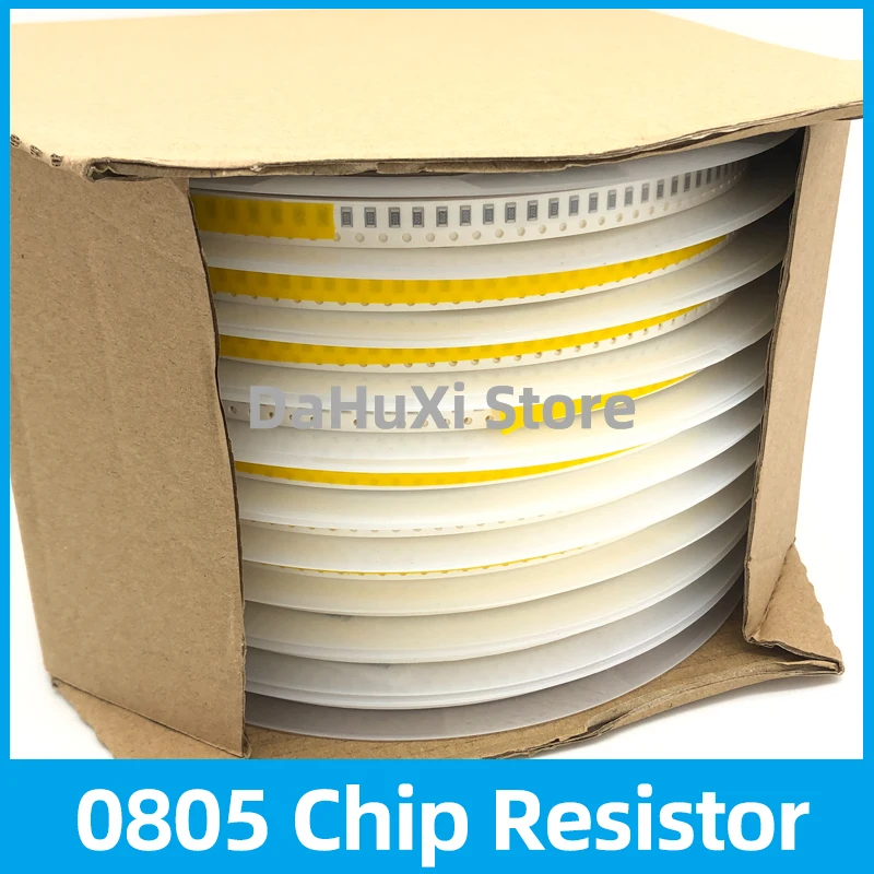 5000PCS 0805 5% 4.3R 4.7R 5.1R 5.6R 6.2R 6.8R 7.5R 8.2R 9.1R 10R 11R 12R 13R 15R 16R 18R 0R~10M ohm 1/8W Chip Fixed Resistor