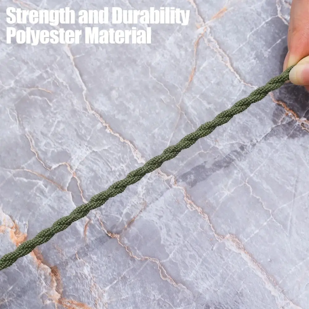 2Pcs Durable 18cm Trouser Leg Straps Polyester Black Green Khaki Leggings Elastic Rope Leg Ties Rope Outdoor Hiking