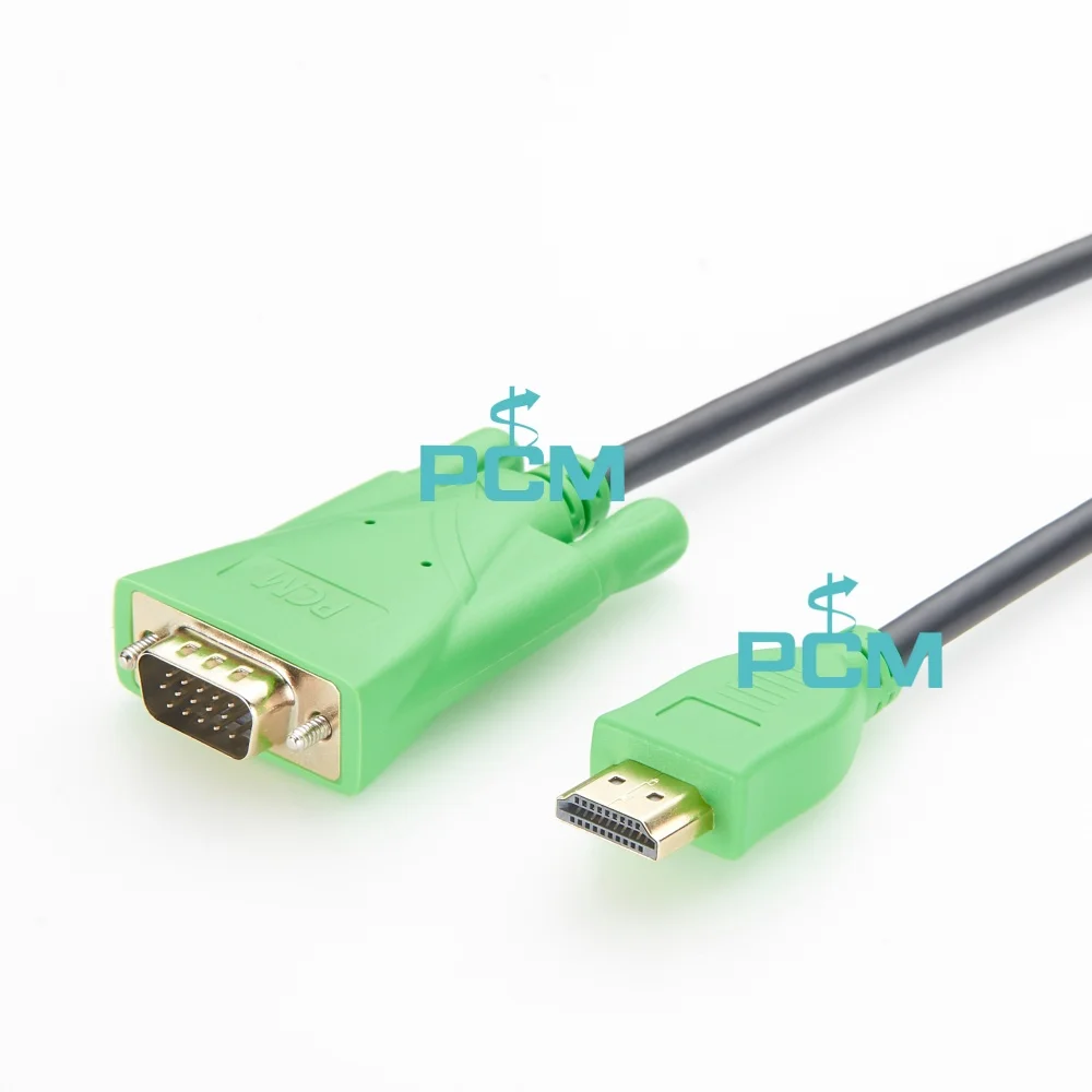 HDMI to VGA Male to Male Cable 1080P HD Video Adapter Cord for Computer PC Laptop Monitor Projector TV Display Converter Cable