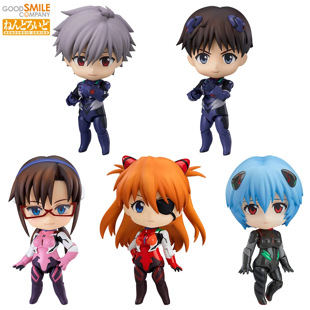 In-Stock GSC Nendoroid Makinami, Kaworu Nagisa, Shinji Ikari, Asuka and Rei Ayanami (EVA) Nice Action Figure Model Toy Gifts