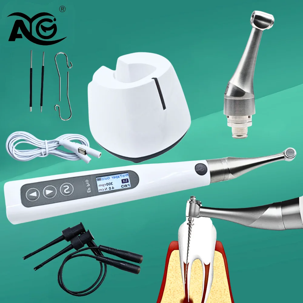 AG E Connect Endo Motor Brushless Wireless 6:1 Expansion Motor with Built-in Apex Locator for Advanced Endodontic Procedures