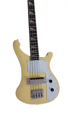 New 8 String Rickenbacker Electric Bass Guitar Reverse String Threading In Cream 230707