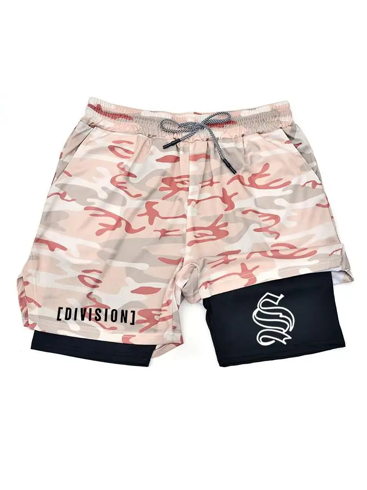 

Men Running Shorts 2 In 1 Double-deck Sport Shorts Sportswear Gym Fitness Short Pants Training Jogging Bottom Men's Clothing