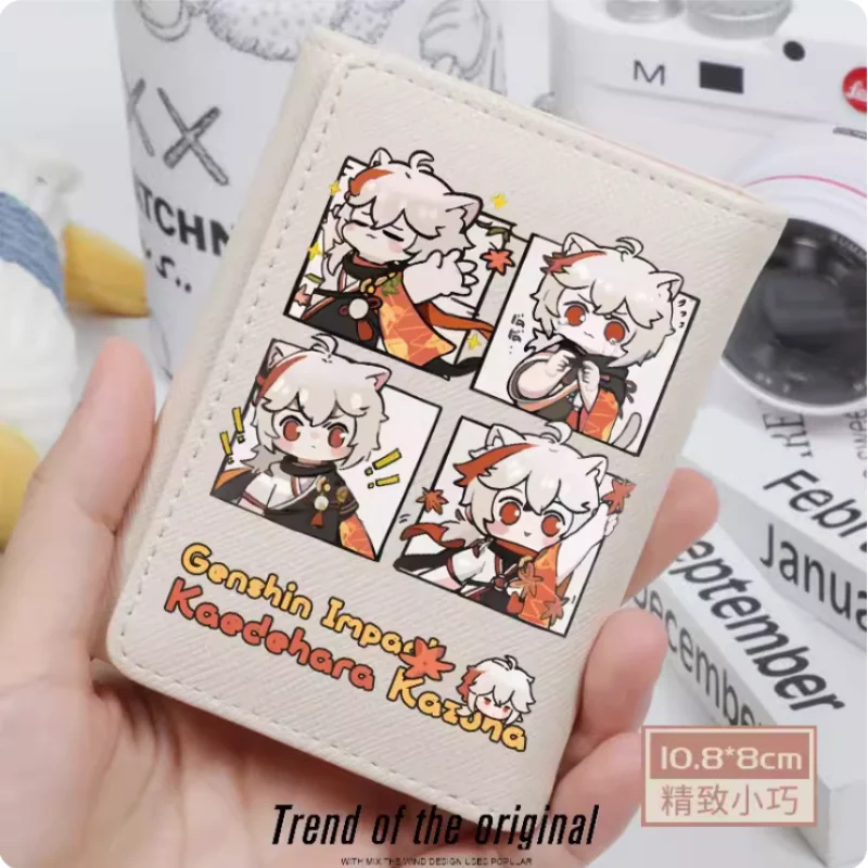 

Anime Genshin Impact Kaedehara Kazuha Fashion Wallets PU Purse Card Holder Hasp Money Bag Cosplay Gift B217