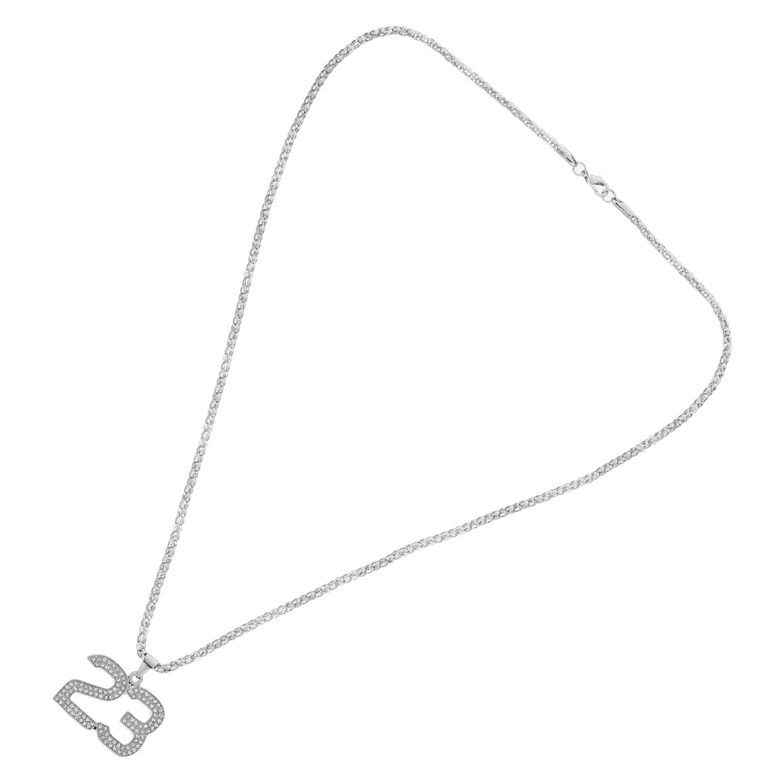 

Number 23 Pendant Alloy Necklace Men Sports Necklace Lightweight Cool Trendy Neck Chain Fashionable Neck Jewelry