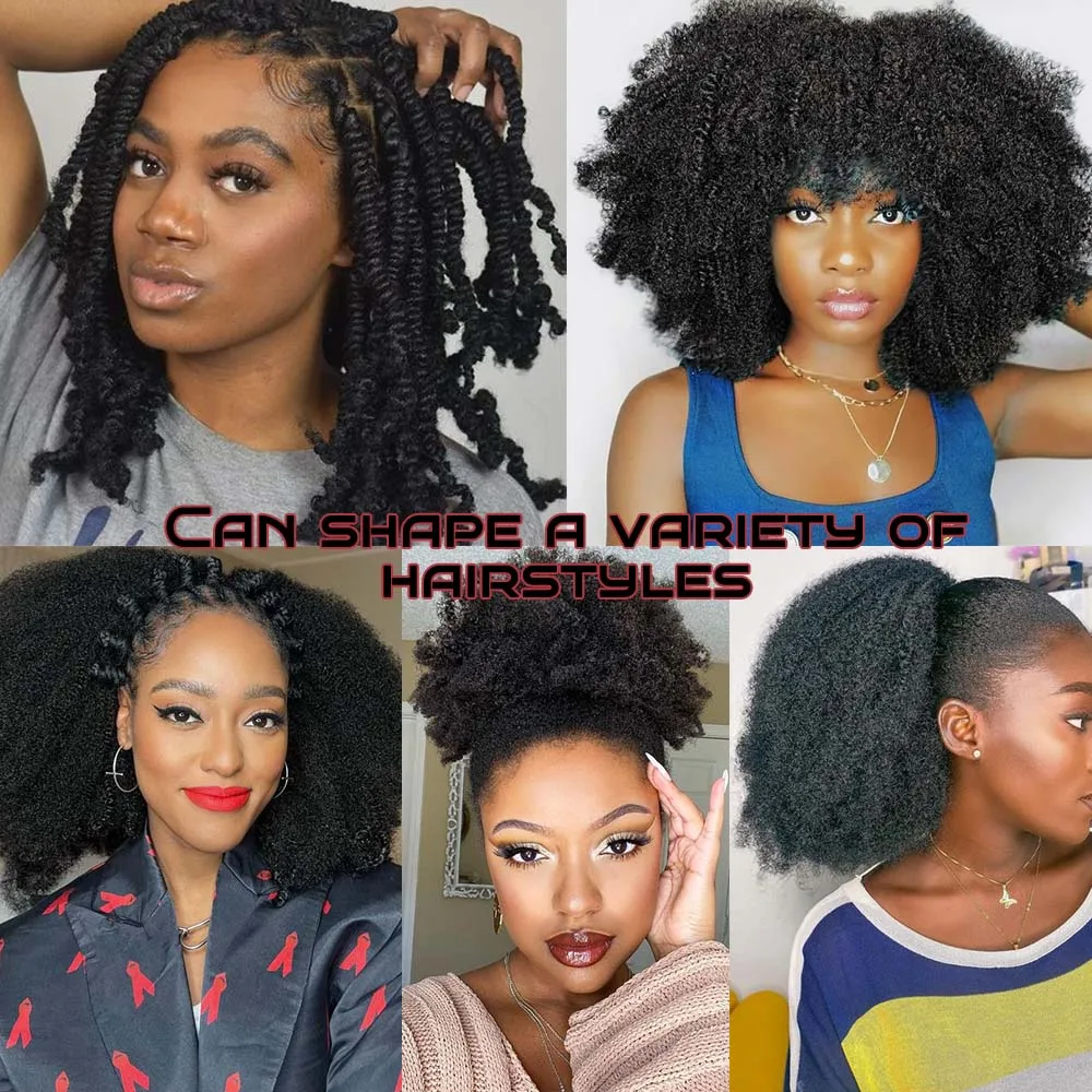 الأفرو غريب الشعر 14 "3/6 حزم قبل امتدت الأفرو غريب تويست تجديل الشعر غريب تويست الكروشيه الضفائر وصلات شعر صناعية #6